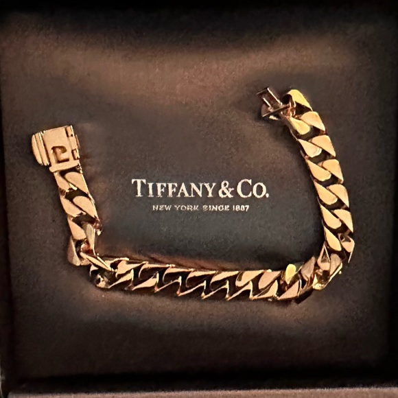 NEW ✨ Authentic Tiffany’s Rose Gold Curb Link Bracelet 7” - Picture 3 of 8